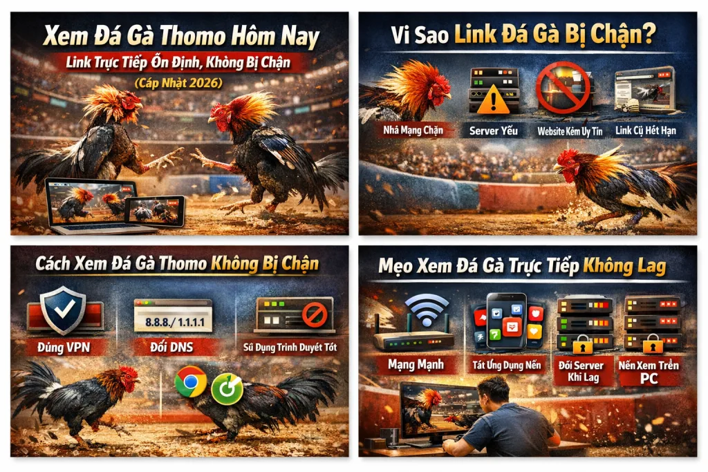 Xem Đá Gà Thomo Hôm Nay Link Trực Tiếp Ổn Định, Không Bị Chặn