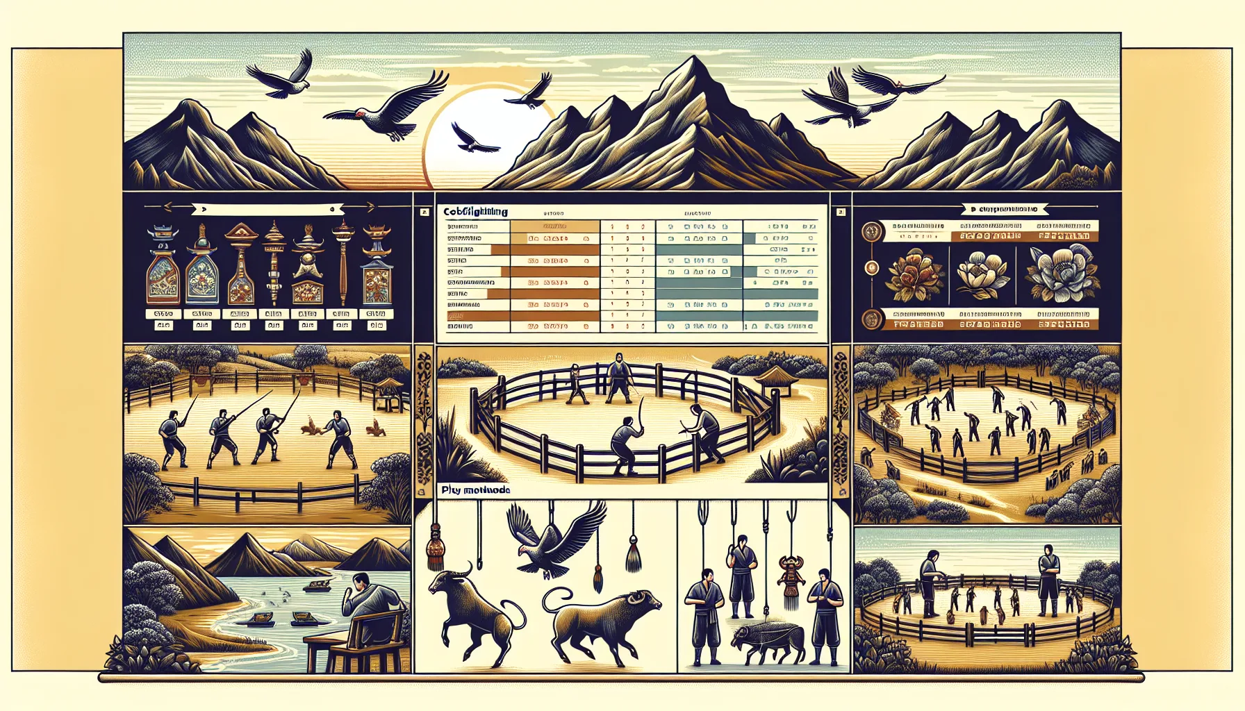 Bảng so sánh chi tiết đá gà cựa dao và các hình thức đá gà khác