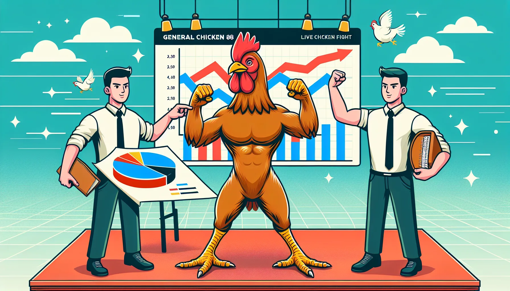 Biểu đồ phân tích tổng gà 88 và kết quả đá gà trực tiếp